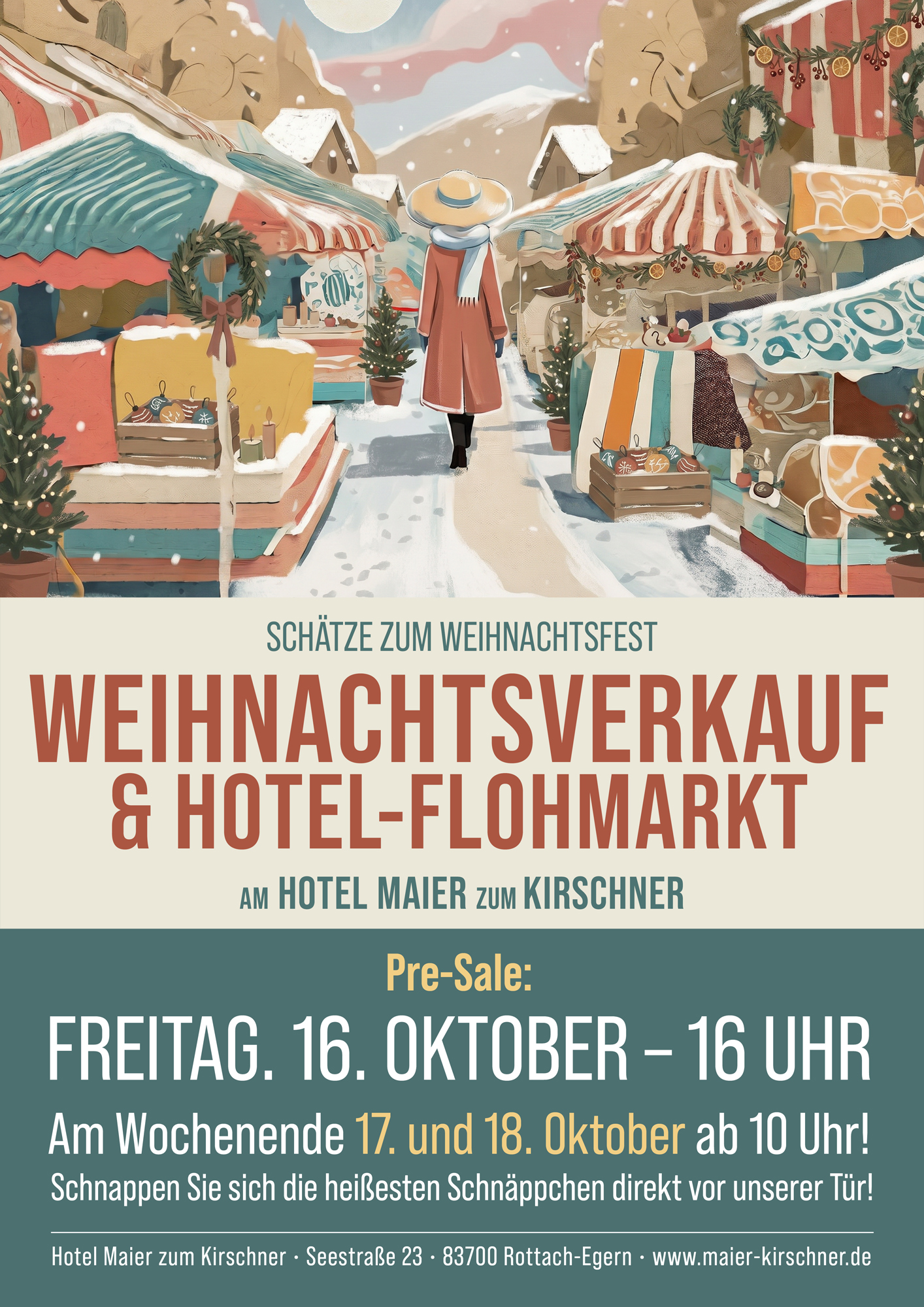 Weihnachtsverkauf & Hotel-Flohmarkt